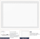 iVyne Corded A4 Light Pad for Diamond Painting & Art Projects – LED Light Board with Diamond Art Accessories – Ultra-Thin & Portable Diamond Dot Light Board, Perfect for Artists - White by TinyTreasures Baby Boutique