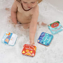 Floating Baby Bath Books Set of 4 - Bath Books for Babies, Infants - Waterproof, Mold-Free Bath Toys for Learning & Early Education (Fruit, Ocean, ABC, Numbers Books) by TinyTreasures Baby Boutique