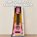 23" Acoustic Guitar, Kids 6 String Toy Guitar - Realistic Steel Strings - Beginner Practice First Musical Instrument for Children, Toddlers (Pink) by TinyTreasures Baby Boutique
