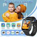 Kids Waterproof Smart Watch Gift for Boys Ages 3-12, 32 Puzzle Games, HD Touchscreen, Dual Camera, Vedio Pedometer Music Player, Kids Watch Toy Birthday Gifts for Boys Ages 5 6 7 8 9 10 (Black) by TinyTreasures Baby Boutique