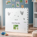 XL Baby Play Mat-72”x 48” Puzzle Play Mat,with 6 Foam Floor Tiles,Interlocking Foam Baby Mat for Babies&Toddlers,Waterproof,Expandable Tiles with Edges,Tummy Time Mat(Love) by TinyTreasures Baby Boutique
