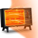 JASUN Portable Space Heater Electric Radiant Heater Fast Heating with Adjustable Thermostat, Portable Indoor Heater with Handle Quiet Energy-Saving 1250W/1500W for Office Home Garage Bedroom Black by CozyNest Decor