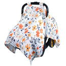 80S Muslin Car Seat Cover for Babies - Soft & Breathable Infant Carrier Canopy, Lightweight Sunshade for Summer, Universal Fit for Baby Boys & Girls by TinyTreasures Baby Boutique