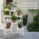 Plant Stand - Aluminum Indoor/Outdoor Flower Rack, Waterproof & Rust-Proof, Stable Support for Pots, Perfect for Living Room, Balcony, Garden, and Office (White, 6 Tier) by GreenHaven Gardens