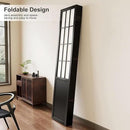 Room Divider, 66.9Inch Tall Japanese Shoji Style Folding Wood Screen with Double Hinges for Home Office Bedroom Hotel Decoration (6Panels, Black) by CozyNest Decor
