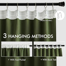 MIULEE Olive Green Back Tab Blackout Curtains 90 Inches Long 2 Panels Set for Living Room Bedroom Privacy, Rod Pocket/Pinch Pleat Thermal Insulated Room Darkening Pleated Light Blocking Drapes by TinyTreasures Baby Boutique
