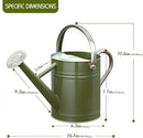 Metal Watering Can, One Gallon Watering Cans Stainless Steel for Outdoor Indoor Garden Plants Watering (Emerald Green) by GreenHaven Gardens