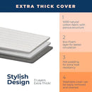 Ironing Board with Iron Rest, Iron Board with 3 Layers Extra Thick Cover, Compact and Space Saver Foldable Ironing Board, Adjustable Height, Easy Storage with Smart Hanger and Lightweight Design by CozyNest Decor