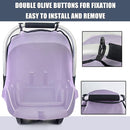Mosquito Net for Baby Car Seats, Infant Car Seat Insect Mesh Net, Breathable, Universal Fit for All Car Seats, Premium Quality: Machine Washable Durable & Long Lasting Infant Insect Netting (Purple) by TinyTreasures Baby Boutique