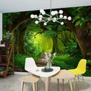 FENDROM Nature Forest Tree Cave Tapestry Wall Hanging Landscape Stream Through Green Rainforest Tapestries Jungle Creek Psychedelic Wall Blanket for Living Room by CozyNest Decor