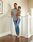 Cumbor 36" Extra Tall Baby Gate for Dogs and Kids with Wide 2-Way Door, 29.7-40.6" Width, and Auto Close Personal Safety for Babies and Pets, Fits Doorways, Stairs, and Entryways by TinyTreasures Baby Boutique