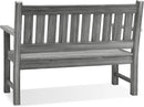 Outdoor Bench, 2-Person Garden Bench, Poly Lumber Patio Bench for Outdoors, Porch, and Park (Light Grey) by GreenHaven Gardens