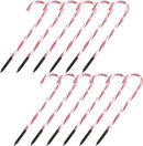 Joiedomi 17” Christmas Candy Cane Pathway Markers Lights with Stake, Set of 12 Christmas Candy Cane Stakes Lights for Christmas Party Walkway Patio Garden Holiday Outdoor Decoration by GreenHaven Gardens