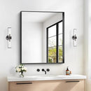 Black Bathroom Mirror, 30x36 Inch Rectangular Framed Mirror, Large Wall Mounted Bathroom Vanity Mirror Over Sink for Bedroom,Restroom, Living Room, Hangs Vertically or Horizontally by CozyNest Decor