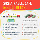 DIY Wood Building Kits, STEM Woodworking Kit for Kids, Creative Fun Craft Projects, Great Gift for Boys & Girls (Wooden Cars, 1-Pack) by TinyTreasures Baby Boutique