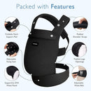 Momcozy Breathable Mesh Baby Carrier, Ergonomic and Lightweight Infant Carrier for 3-24 Months with Enhanced Lumbar Support, All Day Comfort for Hands-Free Parenting, Air Mesh-Black by TinyTreasures Baby Boutique