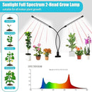 Grow Lights for Indoor Plants, 84LEDs Clip Plant Lights, Full Spectrum LED Plant Growing Lamps with FlexibleGooseneck4/8/12/18H Timer, 3 Spectral Modes, 10 Dimmable Levels (1 Pack) by GreenHaven Gardens
