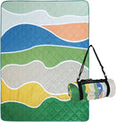 Exclusivo Mezcla Waterproof Picnic Blanket 60x80 Inches Large Multicolor Floral Polyester Sandproof Modern Camping Blanket by TinyTreasures Baby Boutique