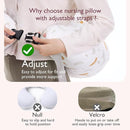 Momcozy Original Nursing Pillow for Breastfeeding-Pioneering Safety Fence- Wider Feeding Pillows for More Support for Mom & Baby- Easier Nursing & Hand Free- Fit for All, Removable Cotton Cover by TinyTreasures Baby Boutique