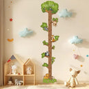 Wooden Surfboard Wall Decor Growth Chart,Tree Art Decor for Kids Room, Wood Tree Kids Sizing Chart, Height Board Cute Decor, Nursery Growth Chart Ruler Measuring Board for Boys Girls by CozyNest Decor