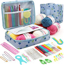 ARMINACO Crochet Kit for Beginners & Adults – 59pcs Complete Starter Set with Ergonomic Hooks (0.6-6.0mm), Yarn, Tools & Travel Bag – Craft Gift for Women, Teens & Seniors by TinyTreasures Baby Boutique