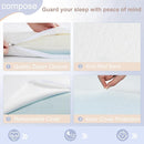 NeoBorn Pack and Play Mattress, 38 x 26 Pack N Play Mattress for Babies and Toddlers, Dual Sided Comfort Gel Memory Foam Mattress with Removable Breathable Soft Tencel Cover by TinyTreasures Baby Boutique