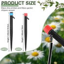 120 Pcs Drip Irrigation Emitters for 1/4'' Drip Irrigation Tubing 60 Irrigation Emitters Sprayer 60 Adjustable 360 Degree Water Flow Drippers for Patio Lawn Garden Watering by GreenHaven Gardens