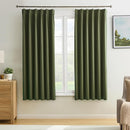 KEQIAOSUOCAI Dark Olive Pinch Pleated Curtains 45 Inches Long for Short Windows, Room Darkening Blackout Curtain Drapes for Bedroom 40 x 45 Inch -2 Panels by TinyTreasures Baby Boutique