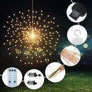 4 Pcs 800 LED Plug-in Starburst Sphere Lights, Firework Lights 8 Modes Dimmable Remote Control Waterproof Hanging Fairy Light, Copper Wire Lights for Patio Party Tent Christmas (Warm White) by GreenHaven Gardens