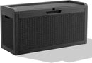 DRATO 60 Gallon Deck Box, Waterproof Resin Large Outdoor Storgae Box for Patio Furniture, Patio Cushions, Gardening Tools, Pool and Sports Supplies, Lockable by GreenHaven Gardens