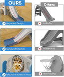 YUFU 9 in 1 Toddler Slide Set, Kids Slide for Toddlers Age 1-3, Toddler Playset with Basketball Hoop and Ball, Outdoor Indoor Playground for Toddlers 1-3 (Blue+Gray) by TinyTreasures Baby Boutique