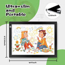 KIVOTAC 9x12 Inch LED Light Pad, Ultra-Thin USB Powered Bright Light up Box Adjustable Light Table for Drawing, Weeding Vinyl, Diamond Art, Sketching, Tracing and Animation by TinyTreasures Baby Boutique