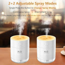 Portable Mini Humidifiers For bedroom baby, 350ml Small Cool Mist Humidifier USB Rechargeable Humidifier For plants, Travel Office Home, Auto Shut-Off,2 Mist Modes Super Quiet,With Night Light by TinyTreasures Baby Boutique