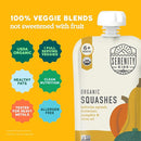 Serenity Kids 6+ Months Organic Veggie Puree Baby Food Pouches - BPA-Free Pouches - No Added Sugar & Allergen-Free - Healthy Baby Snacks - 3.5 Oz, 6 Pack by TinyTreasures Baby Boutique