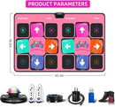 FWFX Dance Mat for Kids & Adults, Wireless Electronic Music Dancing Game for TV, 2-Player Video Game, Active Indoor Games for Family Parties & Basement Fun - Birthday for Boys, Girls by TinyTreasures Baby Boutique