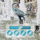 37 Inch Blue Heron Crane Statue, Metal Yard Art Outdoor Decoy, Garden Sculpture for Lawn/Pond Decoration, 1Pc, ORTBL-CR24053A-18 by CozyNest Decor