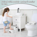 Potty Training Toilet Seat with Kids Step Stool Anti-Slip Toddler Seat, Soft Cushion, Baby Potty Training Set for Boys & Girls (Grey) by TinyTreasures Baby Boutique