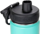 DRINCO Stainless Steel Water Bottle Spout Lid Vacuum Insulated Double Wall Water Bottle Wide Mouth (40oz 32oz 22oz 18oz 14oz) Leak Proof Keeps Cold or Hot (22 oz, 22oz Ombre Fuschia Teal) by CozyNest Decor