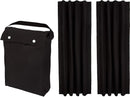 Amazon Basics Portable Blackout Curtain Shade with Suction Cups, 50"W x 78"L, 2-Pack, Black by TinyTreasures Baby Boutique