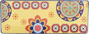 Bico Tunisian Ceramic 14 inch Rectangular Serving Platter, Set of 2, for Serving Salad, Pasta, Cheese, Ham, Appetizer, Microwave & Dishwasher Safe by CozyNest Decor