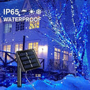 YEGUO 4 Pack Blue Solar Fairy Lights Outdoor Waterproof, Each 100 LED 33ft String Lights, 8 Modes Twinkle Lights by GreenHaven Gardens