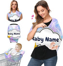 Baby Car Seat Stroller Cover Nursing Cover New Mom Breastfeeding Scarf Soft Stretchy Infant Carrier Cover Car Canopy Coverage by TinyTreasures Baby Boutique