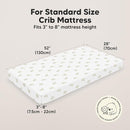 KeaBabies 2-Pack Organic Crib Sheets for Boys, Girls - 52x28 Fitted Crib Mattress Sheet Neutral, Breathable Jersey Cotton Cover for Baby Bed, Toddler Mattress, Soft & Cute Prints (Elly) by TinyTreasures Baby Boutique