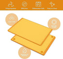 SMIRLY Plastic Cutting Board Set, Dishwasher Safe Plastic Cutting Boards Set for Kitchen, Cutting Boards for Kitchen - Plastic Chopping Board Set by CozyNest Decor