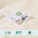 FABDREAMS Organic Quilted Mattress Protector King Size | Mattress Pad | Mattress Cover| Naturally Breathable | Noiseless| Fits up to 17" Deep Pockets| Temperature Regulating | Ivory by TinyTreasures Baby Boutique