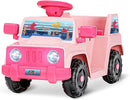 6V Toddler Ride On Car Interactive Electric Car with Horn LED Front Light Rear Storage Ocean Theme Perfect for Boys & Girls 18+ Months Safe Fun and Exciting for Little Explorers(Pink Ocean) by TinyTreasures Baby Boutique