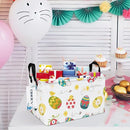 Rectangular Folding Laundry Basket,waterproof Canvas Basket,gift basket,Suitable for children's room,Office,Clothes,Toys Storage(Easter Eggs) by TinyTreasures Baby Boutique
