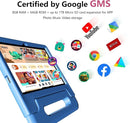 Kids Tablet 8GB+64GB, 10 Inch Android 14 Tablet for Kids 6000mAh with Case, WiFi 6, Bth 5.2, Dual Camera, GPS Pre-Installed Parental Controls, Kids Space & Family Link Great Gift for Toddler Children by TinyTreasures Baby Boutique