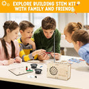 Stem Projects Toys for Boys age 8-12 12-14 Science Kit Building Own Bluetooth Speaker & FM Radio DIY Electronics Kit Science Experiments Kid 9-12 Boy Toys Birthday Gift 8 9 10 11 13 Year Old Teen Girl by TinyTreasures Baby Boutique