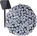 Toodour Solar Christmas Lights, 72ft 200 LED 8 Modes Outdoor Christmas String Lights, Waterproof Solar Fairy Lights for Christmas Tree, Fence, Holiday, Party, Balcony, Christmas Decor - White